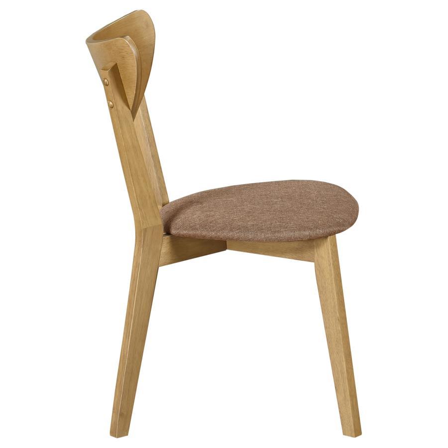 Elowen - Wood Dining Side Chair (Set of 2) - Light Walnut Chair Set modern furniture Contempo Furniture