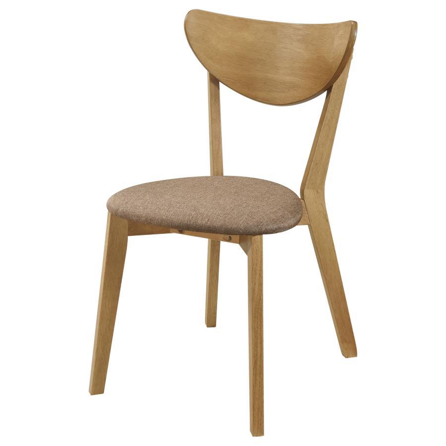 Elowen - Wood Dining Side Chair (Set of 2) - Light Walnut Chair Set modern furniture Contempo Furniture