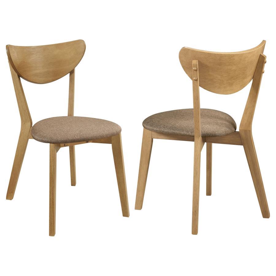 Elowen - Wood Dining Side Chair (Set of 2) - Light Walnut Chair Set modern furniture Contempo Furniture