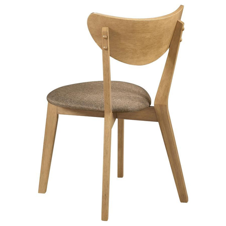 Elowen - Wood Dining Side Chair (Set of 2) - Light Walnut Chair Set modern furniture Contempo Furniture