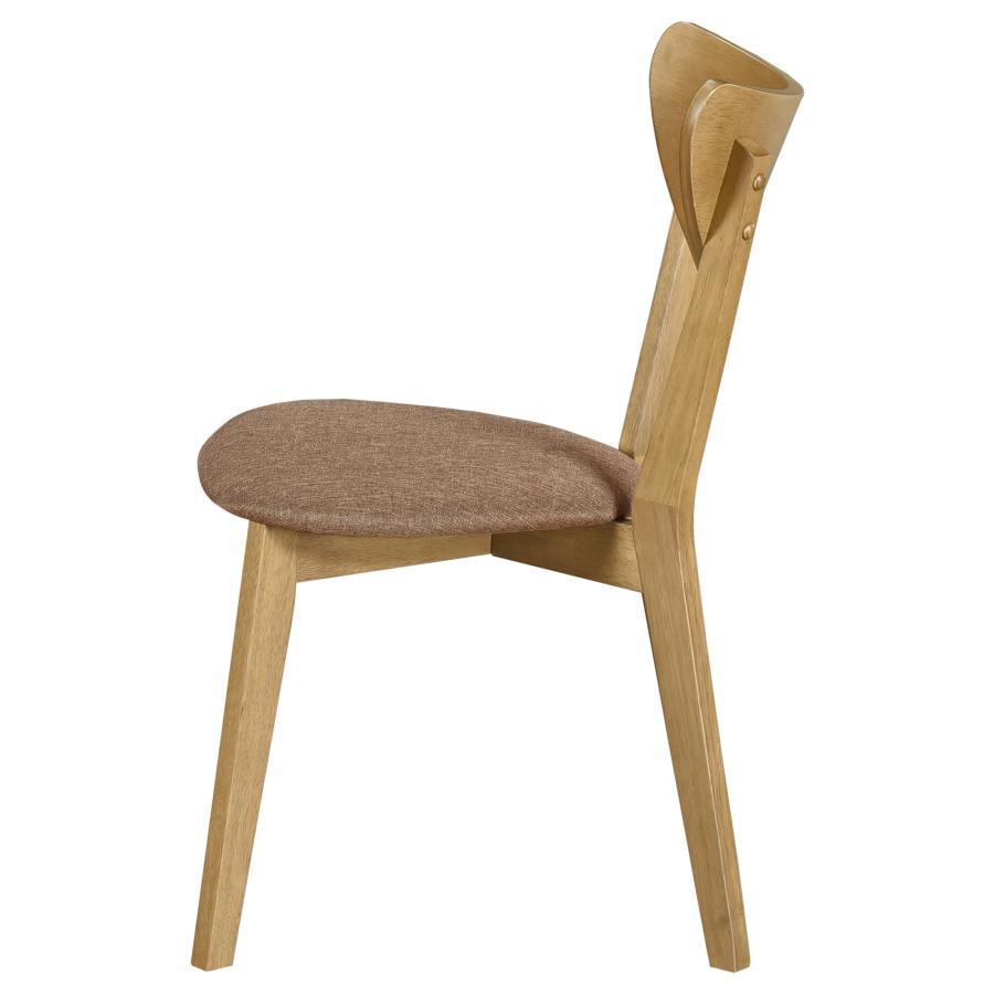 Elowen - Wood Dining Side Chair (Set of 2) - Light Walnut Chair Set modern furniture Contempo Furniture