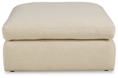Elyza Oversized Accent Ottoman - Pearl Silver Accent Ottoman modern furniture Contempo Furniture