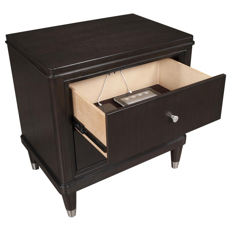 Emberlyn - 2 - Drawer Nightstand - Brown Accent Nightstand modern furniture Contempo Furniture