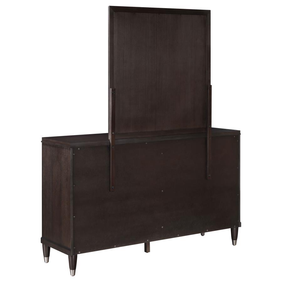 Emberlyn - 6 - Drawer Dresser With Mirror - Brown Dresser & Mirror modern furniture Contempo Furniture