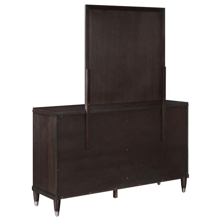 Emberlyn - 6 - Drawer Dresser With Mirror - Brown Dresser &amp; Mirror modern furniture Contempo Furniture