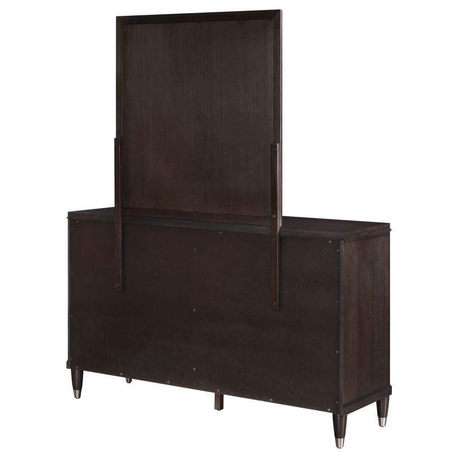 Emberlyn - 6 - Drawer Dresser With Mirror - Brown Dresser & Mirror modern furniture Contempo Furniture