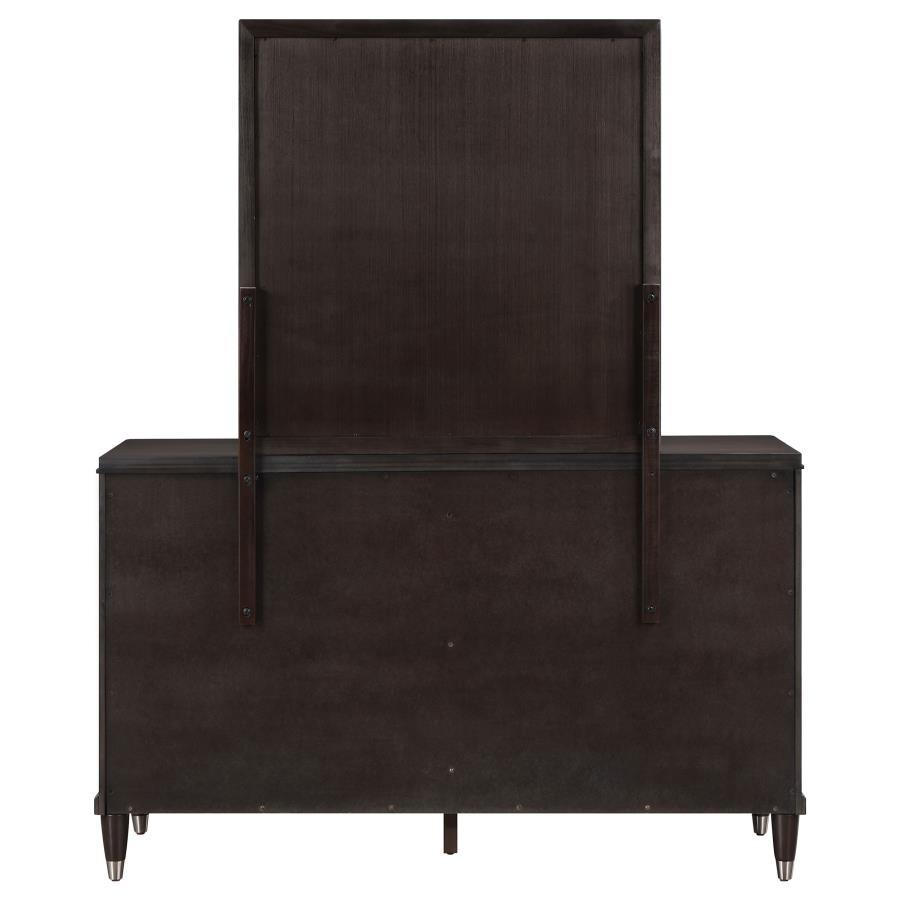 Emberlyn - 6 - Drawer Dresser With Mirror - Brown Dresser & Mirror modern furniture Contempo Furniture