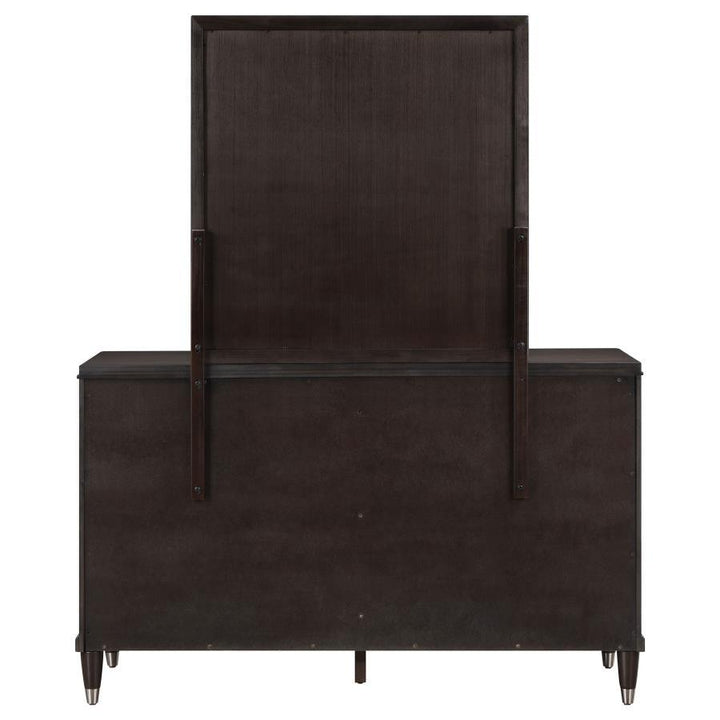 Emberlyn - 6 - Drawer Dresser With Mirror - Brown Dresser &amp; Mirror modern furniture Contempo Furniture