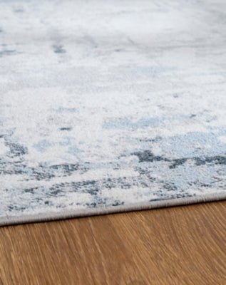 Emertonly 5' x 7' Washable Rug - Light Blue Washable Rug modern furniture Contempo Furniture