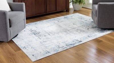 Emertonly 8' x 10' Washable Rug - Light Blue Washable Rug modern furniture Contempo Furniture