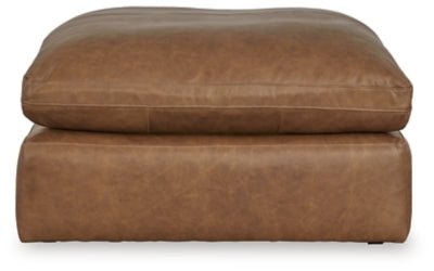 Emilia Oversized Accent Ottoman - Light Brown Accent Ottoman modern furniture Contempo Furniture