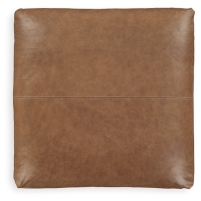 Emilia Oversized Accent Ottoman - Light Brown Accent Ottoman modern furniture Contempo Furniture