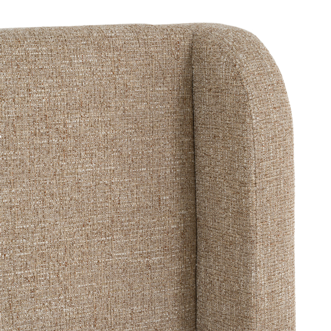 Emilio - Modern Beige Fabric Bed