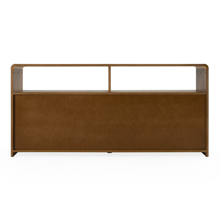 Emilio - Modern Natural Burlap + Walnut Dresser
