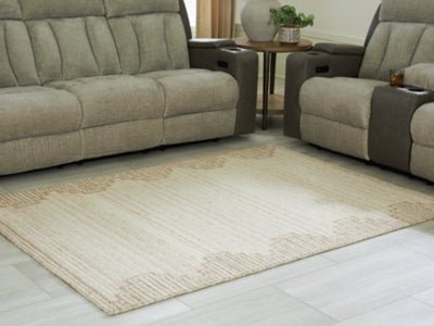 Emorymore Medium Rug - Beige Area Rug modern furniture Contempo Furniture