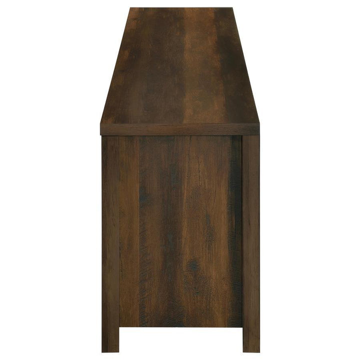 Enfield - 71" TV Stand Fireplace Media Console - Dark Pine Fireplace TV Stand modern furniture Contempo Furniture