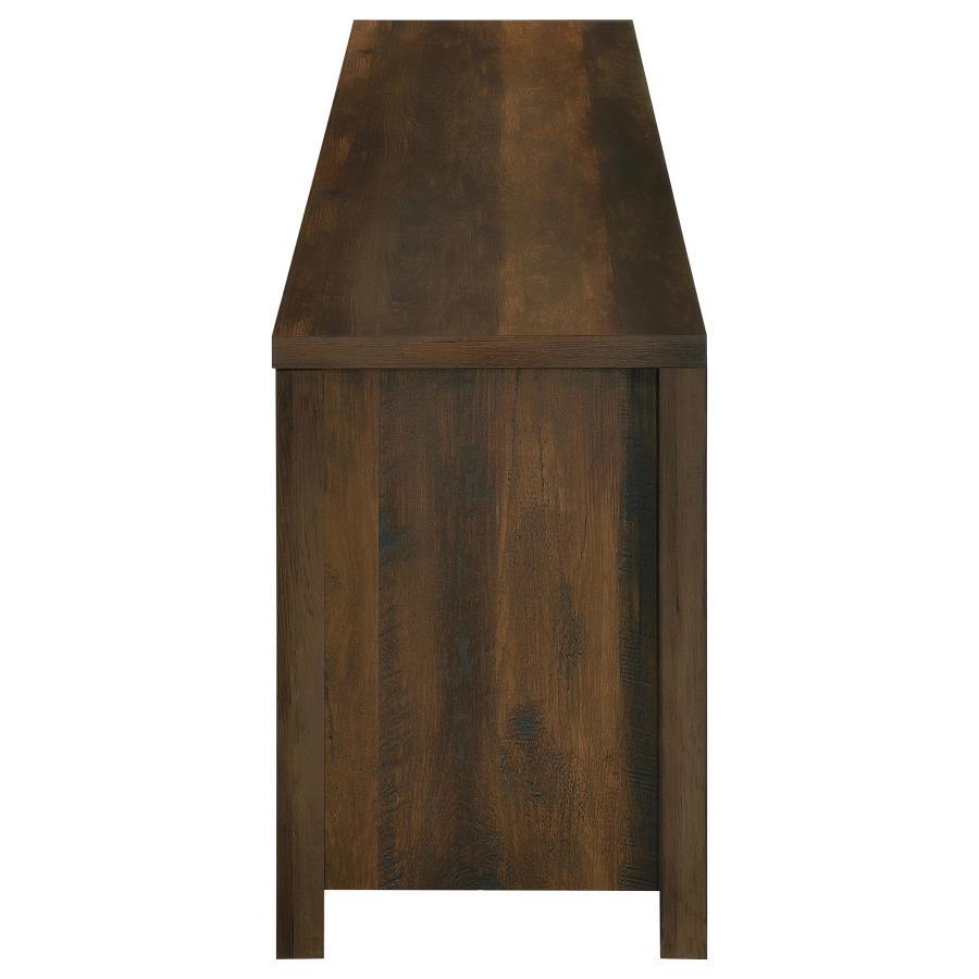Enfield - 71" TV Stand Fireplace Media Console - Dark Pine Fireplace TV Stand modern furniture Contempo Furniture