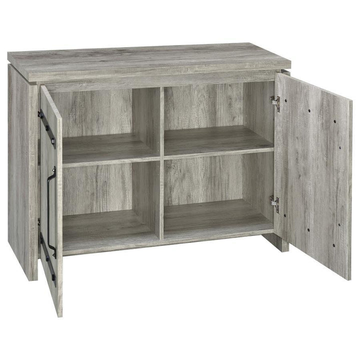 Enoch - 2 Door Engineered Wood Accent Cabinet - Gray Driftwood Accent Cabinet modern furniture Contempo Furniture