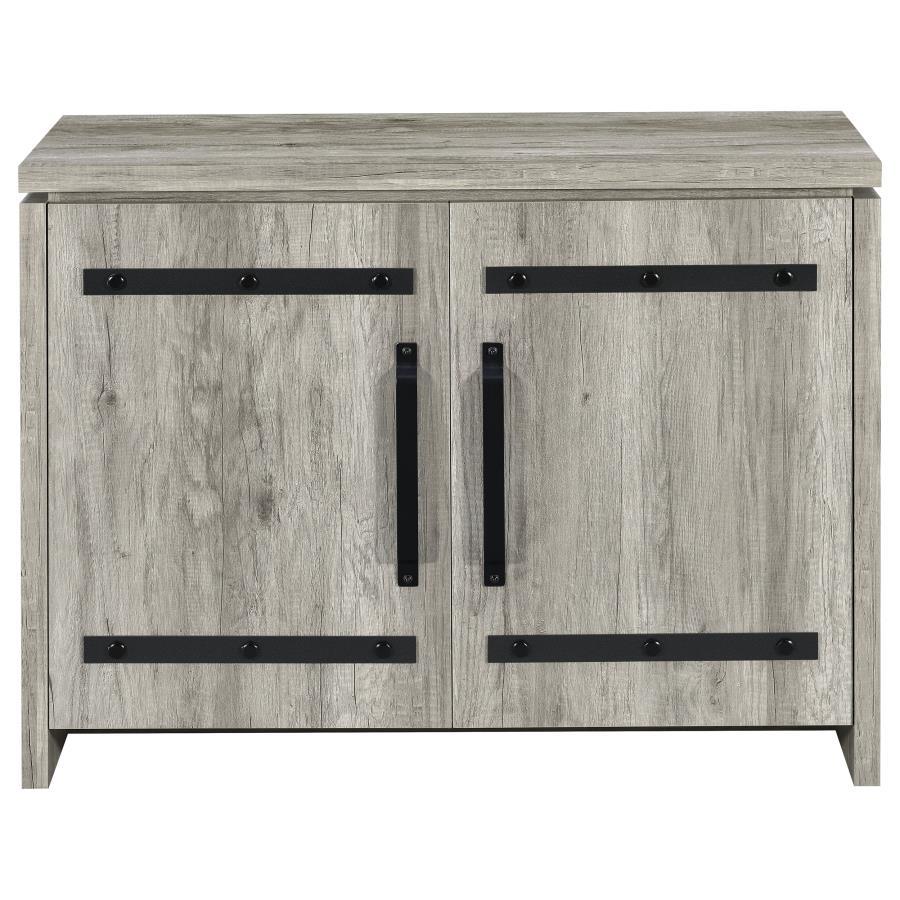 Enoch - 2 Door Engineered Wood Accent Cabinet - Gray Driftwood Accent Cabinet modern furniture Contempo Furniture