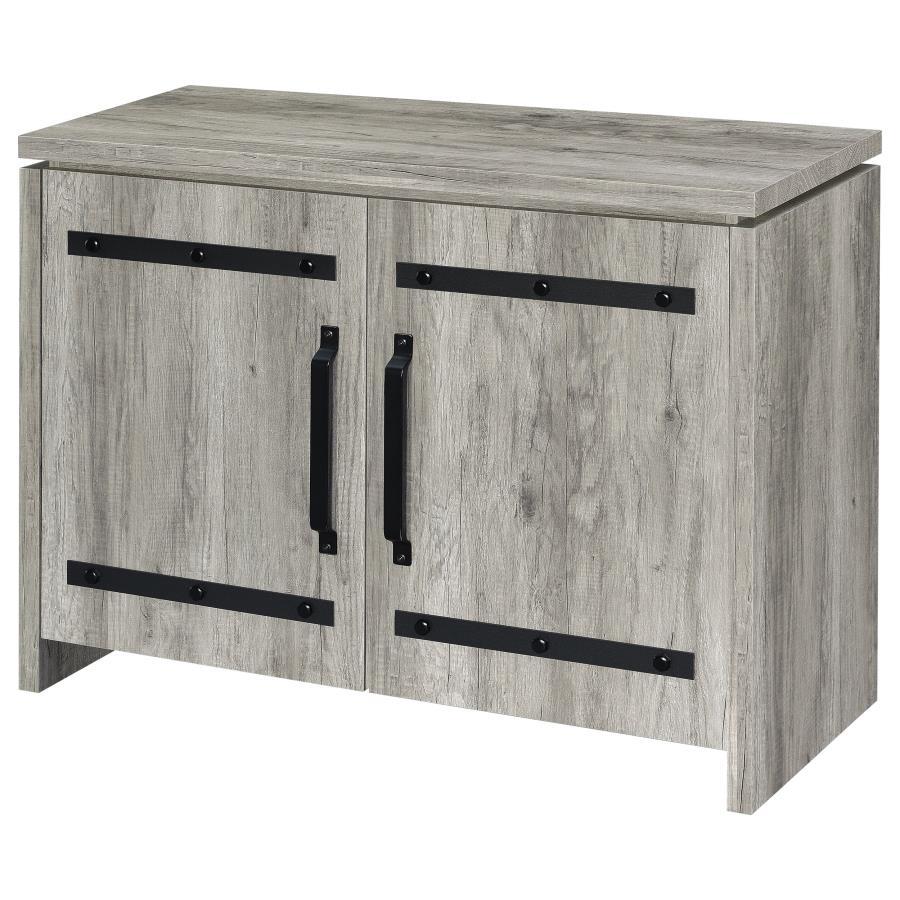Enoch - 2 Door Engineered Wood Accent Cabinet - Gray Driftwood Accent Cabinet modern furniture Contempo Furniture