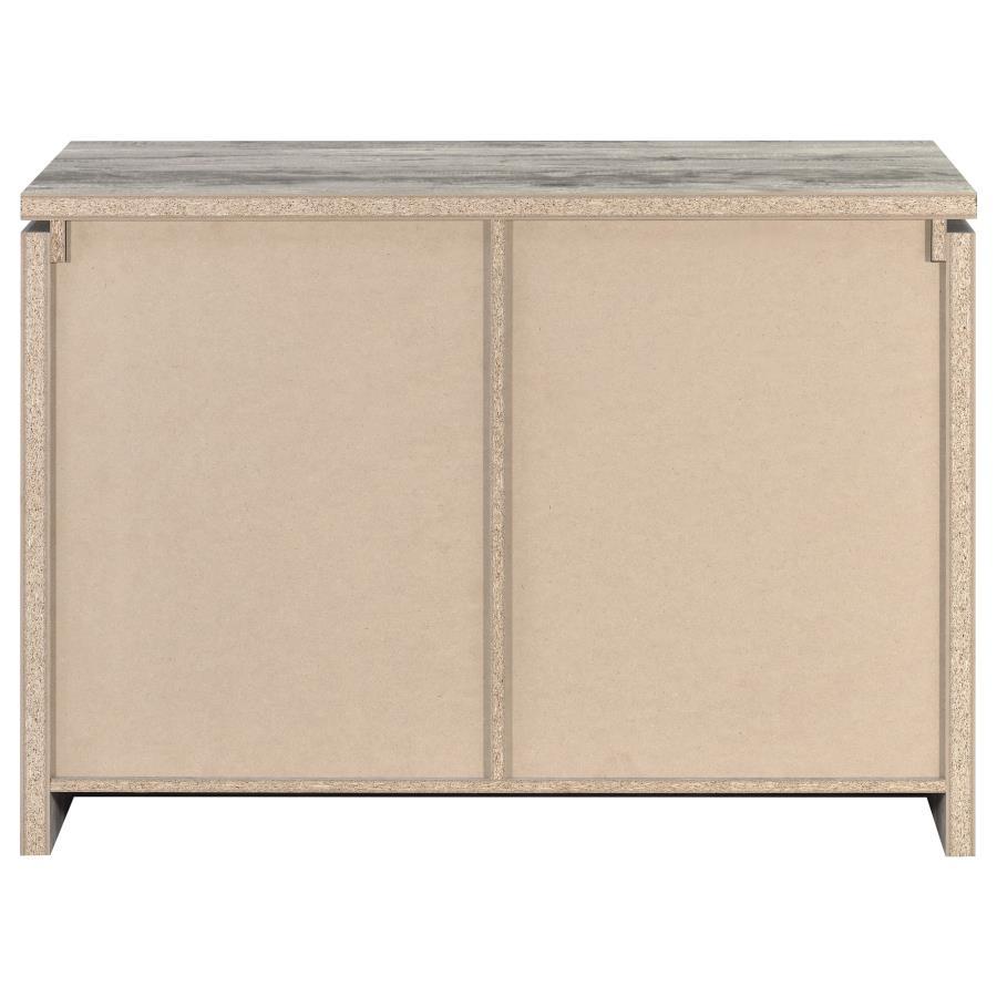 Enoch - 2 Door Engineered Wood Accent Cabinet - Gray Driftwood Accent Cabinet modern furniture Contempo Furniture