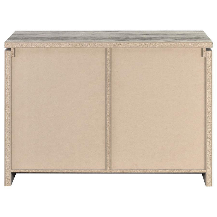 Enoch - 2 Door Engineered Wood Accent Cabinet - Gray Driftwood Accent Cabinet modern furniture Contempo Furniture
