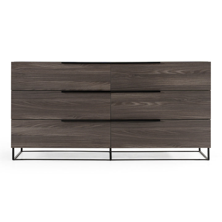 Enzo Italian Modern Grey Oak Dresser