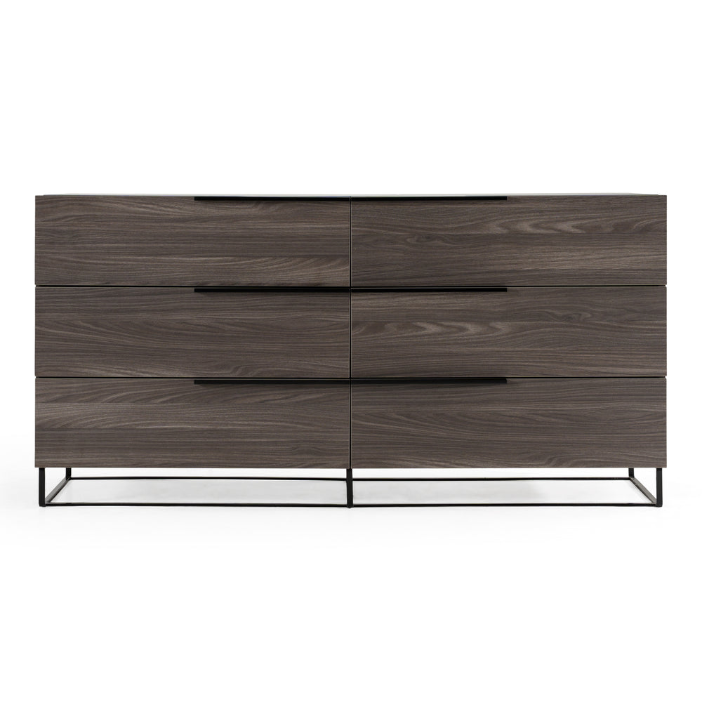 Enzo Italian Modern Grey Oak Dresser