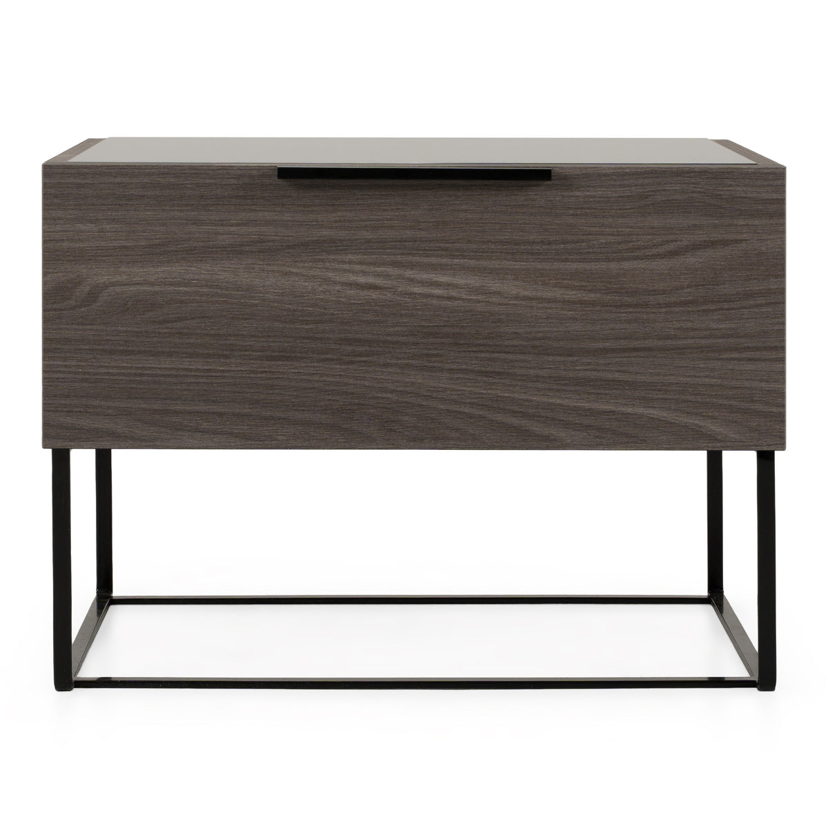 Enzo Italian Modern Grey Oak Nightstand