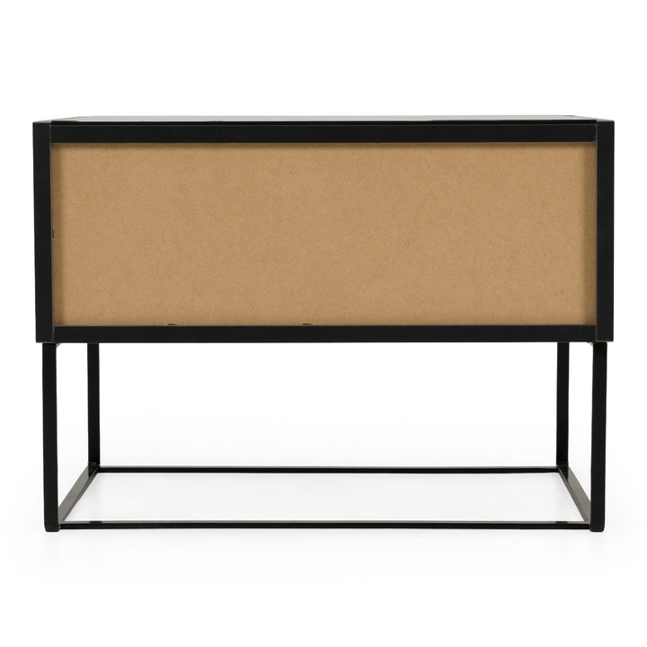 Enzo Italian Modern Grey Oak Nightstand