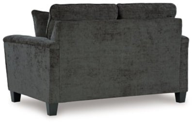 Erinslane Loveseat - Black Stationary Loveseat modern furniture Contempo Furniture