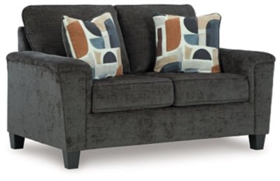Erinslane Loveseat - Black Stationary Loveseat modern furniture Contempo Furniture