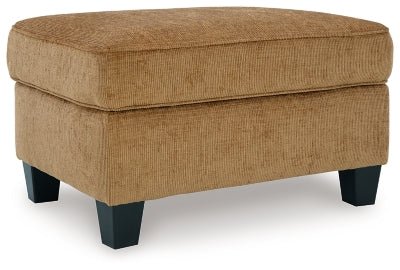 Erinslane Ottoman - Light Brown Upholstered Ottoman modern furniture Contempo Furniture