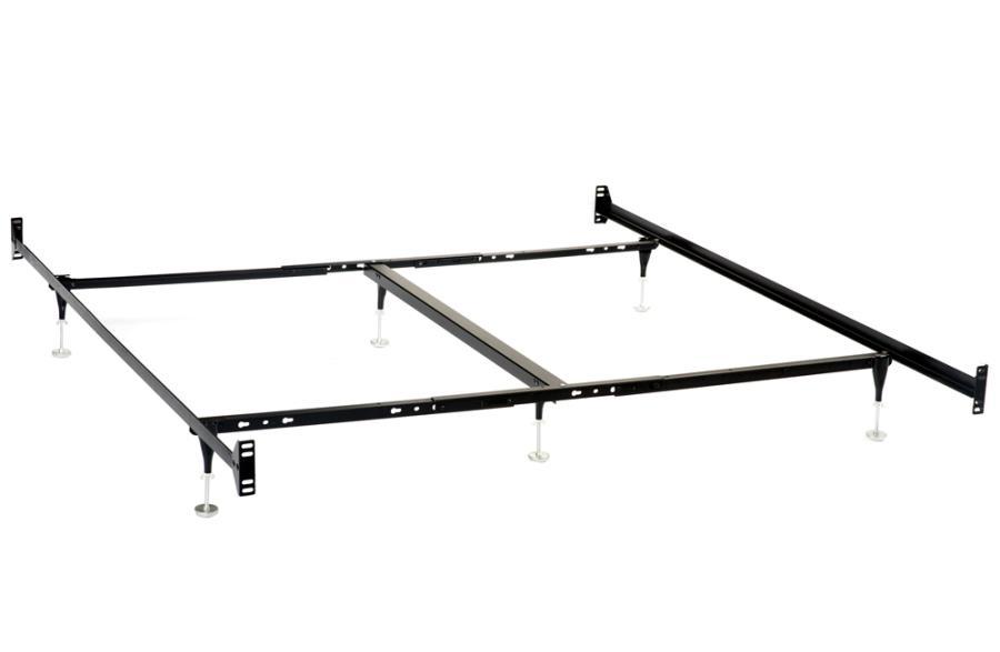 Esme - California King Bed Frame (Headboard & Footboard) - Black Foundation modern furniture Contempo Furniture