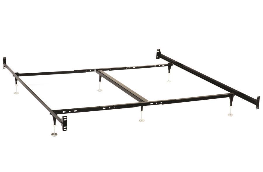Esme - Queen Or King Bed Frame (Headboard & Footboard) - Black Foundation modern furniture Contempo Furniture
