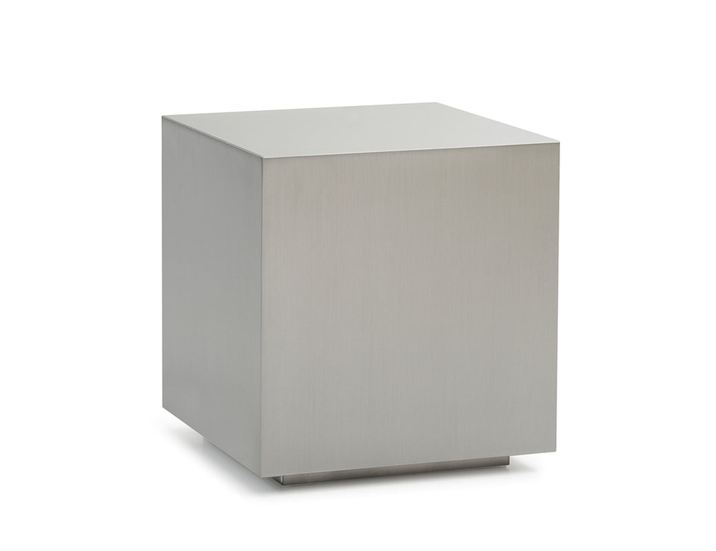 Anvil Modern Brushed Stainless Steel End Table