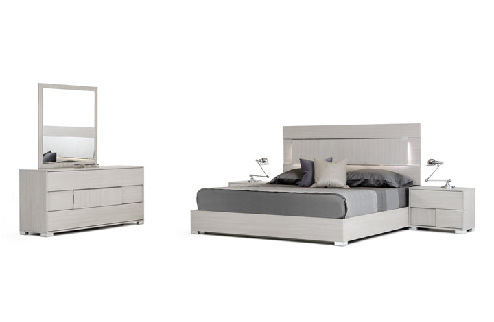 Ethan Italian Modern Grey Mirror