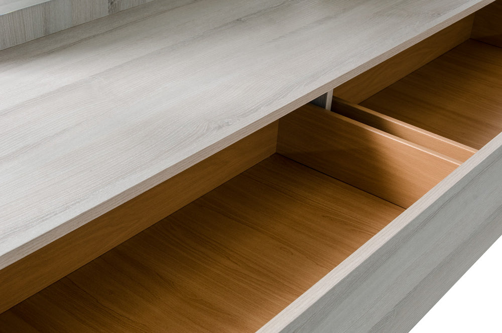 Ethan Italian Modern Grey Dresser - View 2