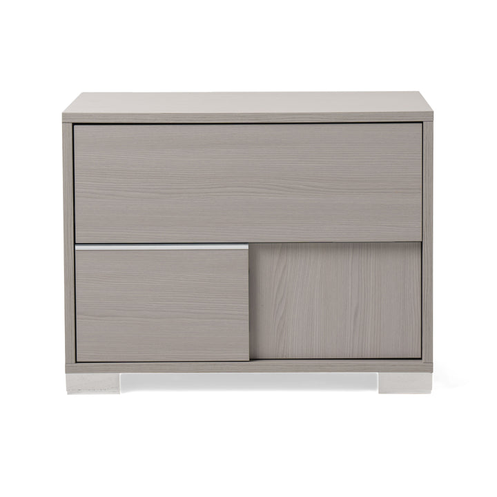 Ethan Italian Modern Grey Nightstand