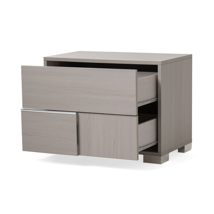 Ethan Italian Modern Grey Nightstand