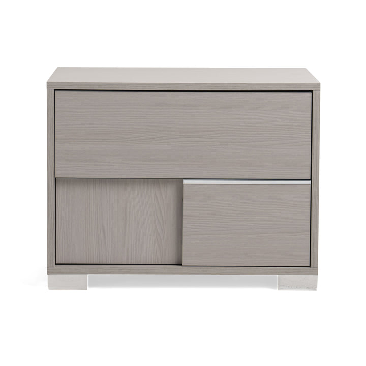 Ethan Italian Modern Grey Nightstand