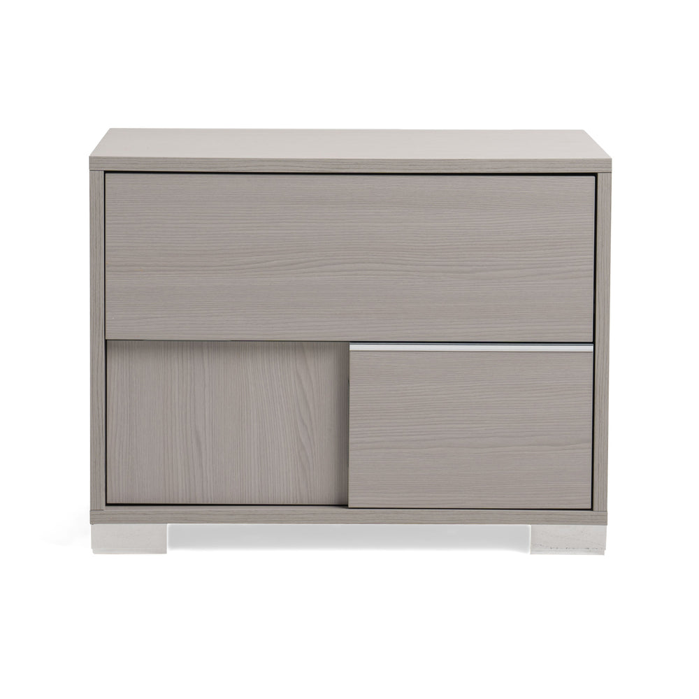 Ethan Italian Modern Grey Nightstand - View 6