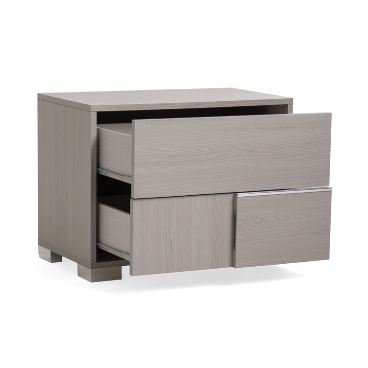 Ethan Italian Modern Grey Nightstand