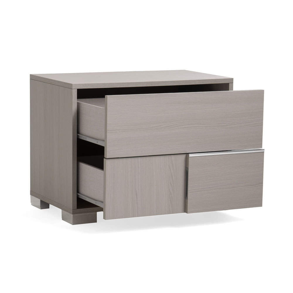 Ethan Italian Modern Grey Nightstand - View 8
