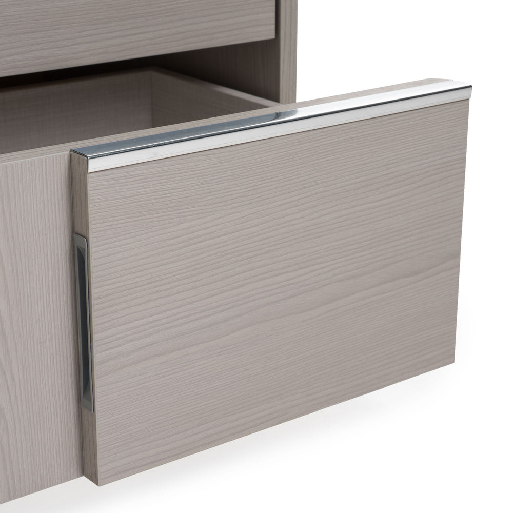 Ethan Italian Modern Grey Nightstand - View 9
