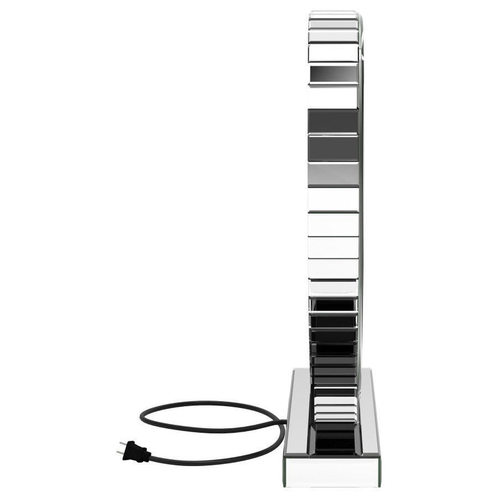 Euston - Heart Shaped Vanity Mirror - Silver Accent Mirror modern furniture Contempo Furniture