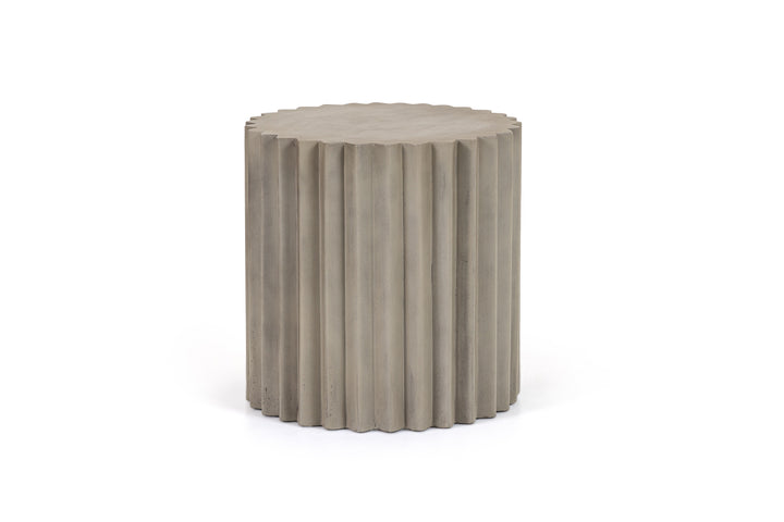 Evadale - Modern Grey Concrete End Table