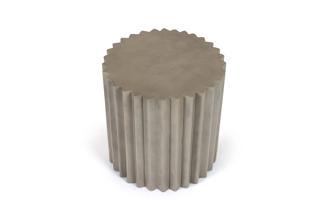 Evadale - Modern Grey Concrete End Table