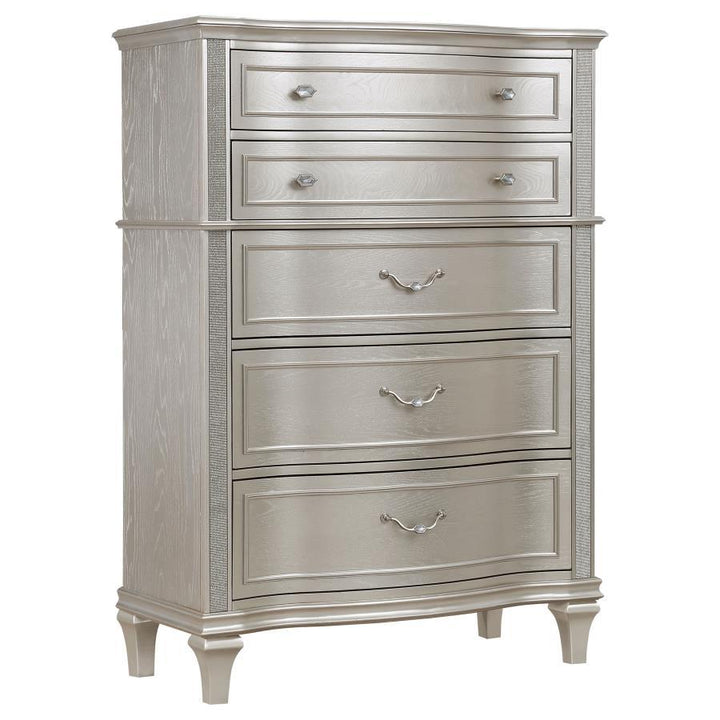 Evangeline - 6 - Drawer Bedroom Chest - Silver Oak Accent Chest modern furniture Contempo Furniture