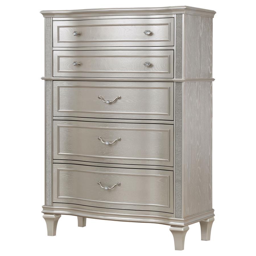 Evangeline - 6 - Drawer Bedroom Chest - Silver Oak Accent Chest modern furniture Contempo Furniture